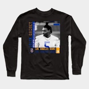 Jalen Ramsey Paper Poster Long Sleeve T-Shirt